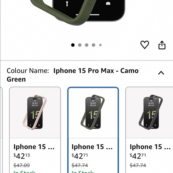 RHINOSHIELD Bumper Case Compatible with [iPhone 15 Pro] | CrashGuard - Shock Abs - Picture 2 of 9